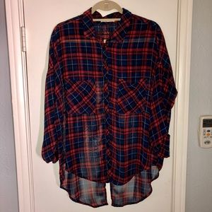 Polyester “flannel” shirt